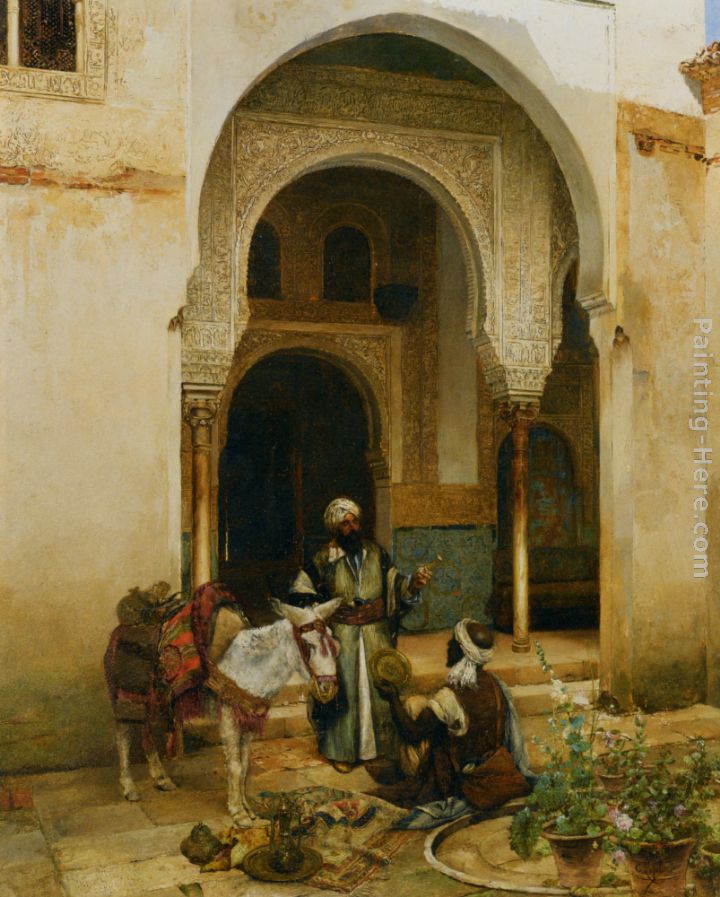 An Arab Merchant painting - Clement Pujol de Guastavino An Arab Merchant art painting
